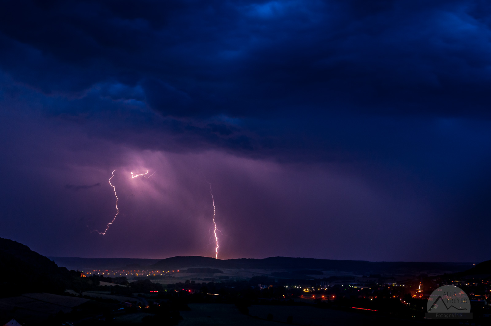 Gewitter im Saaletal
